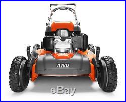 Husqvarna 190cc 22 Self-Propelled AWD 3-In-1 Gas Lawn Mower, Orange HU800AWD