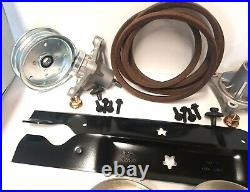 Husqvarna 46 RZ4623 Lawn Mower Deck Rebuild Kit Spindles Belt Blades Pulleys