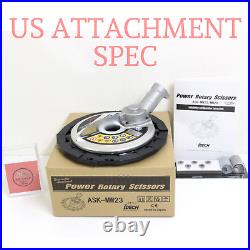IDECH Power Rotary Scissors ASK-MW23 Super Kalmer ASK-V23 US Attachment Spec NEW
