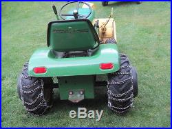 JOHN DEERE 110 8hp garden tractor/riding mower with Snow Thrower