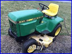 JOHN DEERE 330 DIESEL GARDEN TRACTOR 50 DECK 397hrs