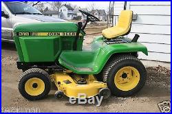 Jjohn Deere 318 Garden Tractor