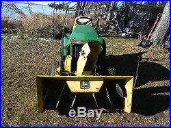 John Deere 212 Lawn and Garden Tractor with Snowblower Attachment
