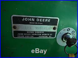 John Deere 212 Lawn and Garden Tractor with Snowblower Attachment