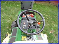 John Deere 316 Lawn tractor and utility cart