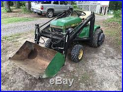 John Deere 317 Garden Tractor with Loader, Tiller and Cutting Deck