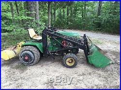 John Deere 317 Garden Tractor with Loader, Tiller and Cutting Deck