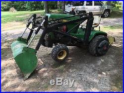 John Deere 317 Garden Tractor with Loader, Tiller and Cutting Deck