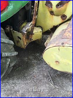 John Deere 317 Garden Tractor with Loader, Tiller and Cutting Deck