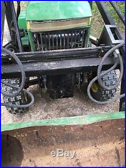 John Deere 317 Garden Tractor with Loader, Tiller and Cutting Deck