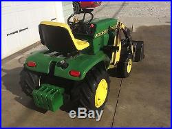 John Deere 317 Lawn & Garden Tractor with Danco Front End Loader Runs Good