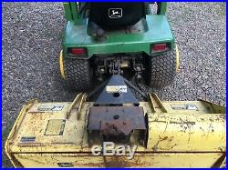 John Deere 318 Garden Tractor 44 Loader Rear Pto 3 Point Hitch, Pto Tiller