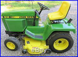 John Deere 318 Lawn & Garden Tractor / Mower