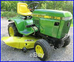 John Deere 318 Lawn & Garden Tractor with Onan 18HP Gas Engine
