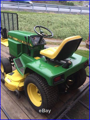 John Deere 318 Lawn Mower W/power Steering & 50 Mower Deck