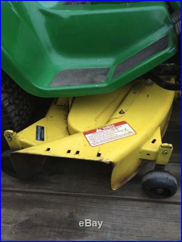 John Deere 318 Lawn Mower W/power Steering & 50 Mower Deck