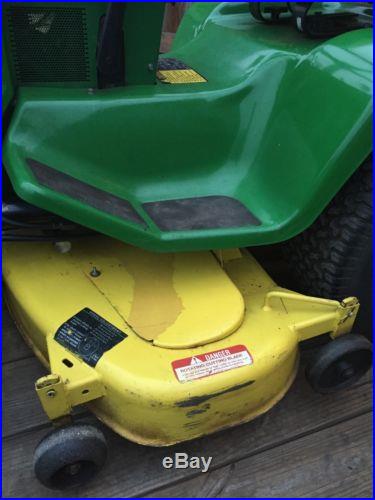 John Deere 318 Lawn Mower W/power Steering & 50 Mower Deck