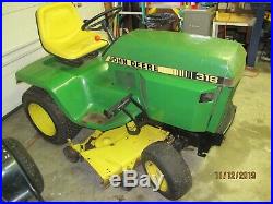 John Deere 318 garden tractor with 48 Deck