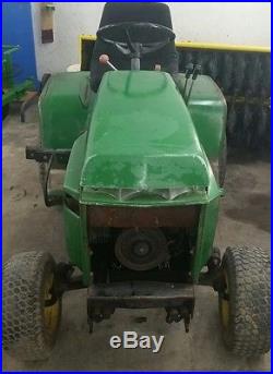 John Deere 318 lawn & garden tractor JD mower 46 power steering pto