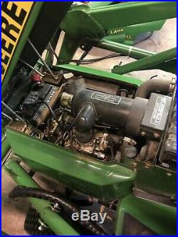 John Deere 322 Garden Tractor With 44 Loader And Cab 143 Original Hrs 332 430