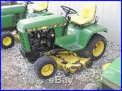 John Deere 322 Tractor 3-Cylinder Gas Engine with 50 Mower Deck -No side panels
