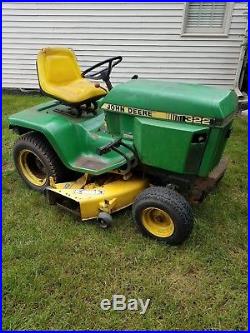 John Deere 322 with 50 Mower Deck Yanmar 332 Garden Tractor Mower 316 318 420
