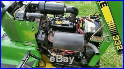 John Deere 332 Diesel Garden Tractor Mower Hydraulics Power Steering! Garaged