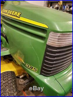 John Deere 345 Lawn Garden Tractor with Rebuilt Powerflo Bagger 54 inch Deck