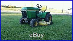 John Deere 400 Lawn and Garden Tractor 60 Mower 3 Point Hitch One Owner