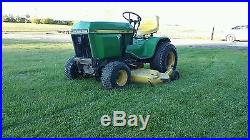 John Deere 400 Lawn and Garden Tractor 60 Mower 3 Point Hitch One Owner