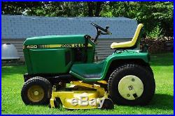 John Deere 420 Garden Tractor/2 Stage Snowblower/Deck New 24.5 Honda Motor