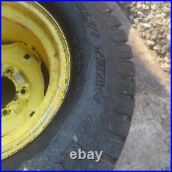 John Deere 420 Garden Tractor Rear Tire and Wheel 26x12-12