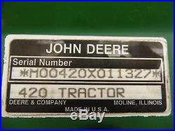 John Deere 420 Lawn & Garden Tractor 2 Speed Locking Differential Transaxle