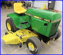 John Deere 420 Riding Lawn & Garden Tractor / Mower with 60 Deck