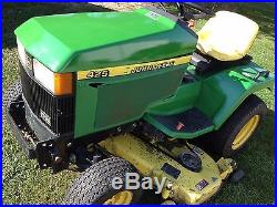 John Deere 425 lawn garden tractor, 1999 with 54 mowing deck