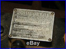 John Deere 430 Diesel Garden Tractor, 60 Deck, 3-Point Hitch, Brinly Hitch