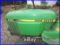 John Deere 430 Diesel tractor with 60 deck