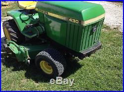 John Deere 430 Heavy Duty Diesel Lawn garden tractor with 60 mowing deck