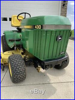 John Deere 430 diesel garden tractor with 60 inch deck