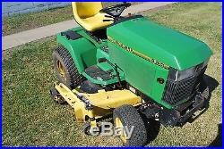 John Deere 445 riding lawn mower garden tractor, 60 deck rebuilt engine, nice