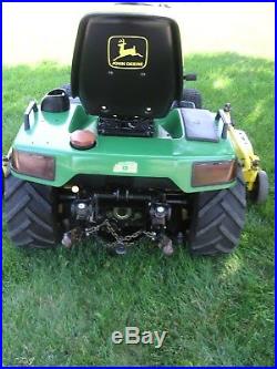 John Deere 455 diesel tractor all wheel steer 3 point hitch and rear pto