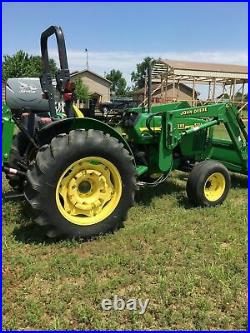 John Deere 5105 tractor, loader and new rotary cutter