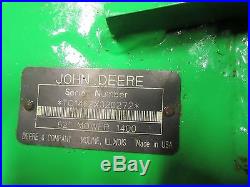John Deere 62 Mower 1400 outfront rotary lawn jd series