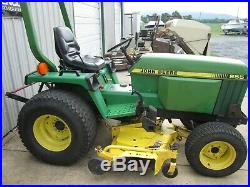 John Deere 855 24hp 4wd tractor with 60 mowing deck