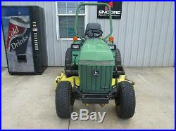 John Deere 855 24hp 4wd tractor with 60 mowing deck