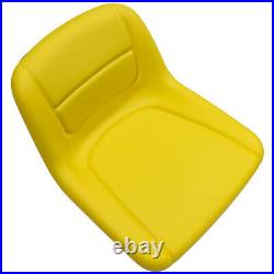 John Deere AUC11476 High Back Yellow Seat 135 145 L 100 120 130 LA 110 120 G110