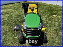 John Deere D140 Lawn Mower With Bagger 54 Hours Runtime