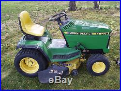 John Deere GT275 garden tractor with deck and 42 snowblower