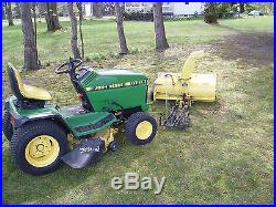 John Deere GT275 garden tractor with deck and 42 snowblower