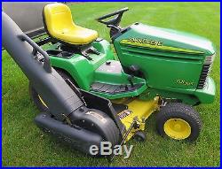 John Deere GX345 Lawn Tractor 20 HP 14 Bushel Bagger 408 Hours